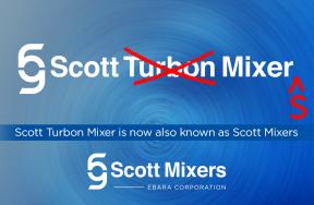 Scott Turbon Mixers updates brand name to Scott Mixers